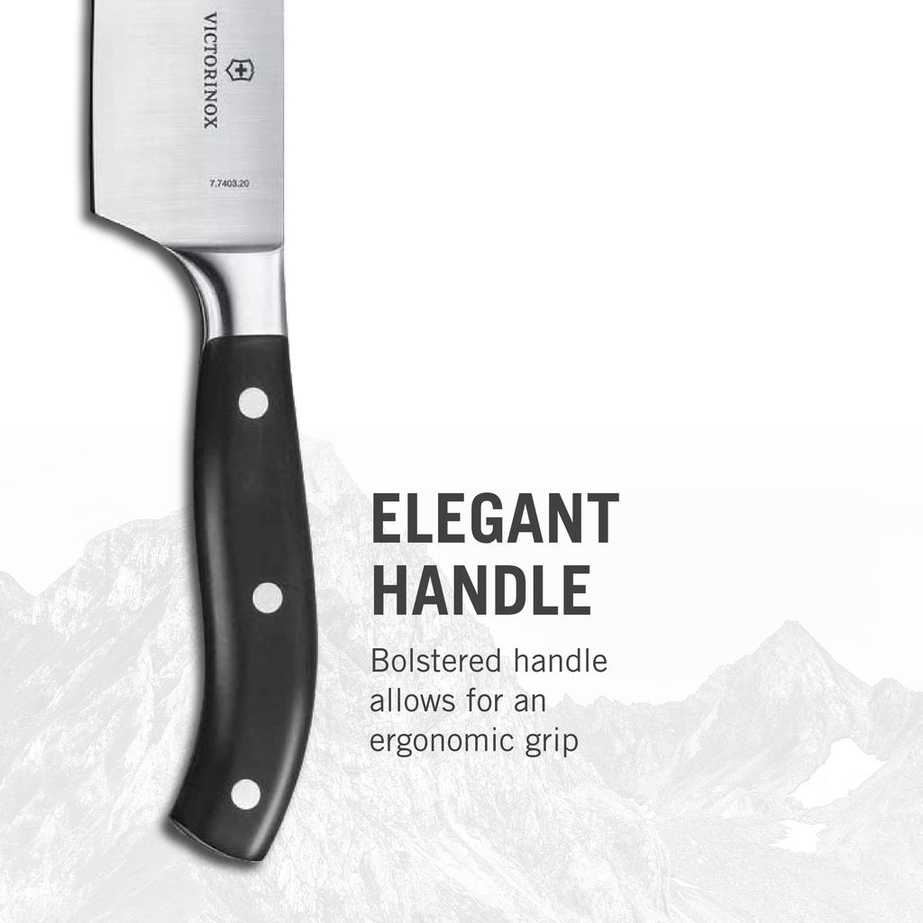 VICTORINOX Επαγγελματικό Μαχαίρι Βαρέως Τύπου και Σετ Grand Chef, Σετ 3 Τεμαχίων, Μαύρο, Premium Κατηγορίας, Κοφτερό, Maître, Σφυρηλατημένο, 7.7243.2