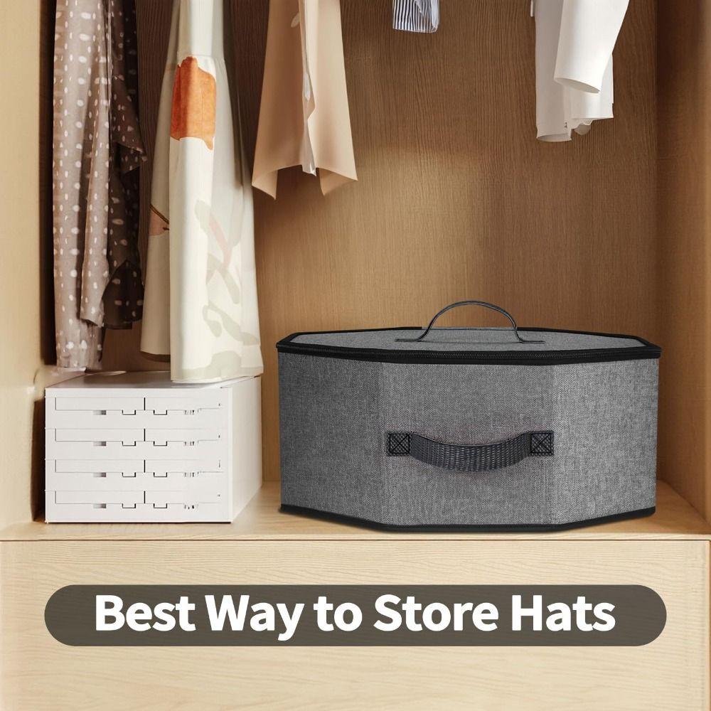 Scatola porta cappelli con supporto in cartone e manici per il trasporto Borsa portatile per cappelli Per cappelli da cowboy
