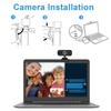 1080P HD USB Webcam for Online Classes and Video Conferences - Driver-Free Live Streaming Camera