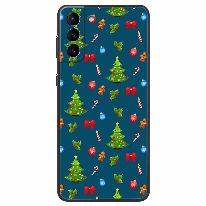 Christmas Case For Samsung S21 Plus Case S21 FE Silicone Soft TPU Cover for Samsung Galaxy S21 / S21 Ultra FE + 5G Case New Year