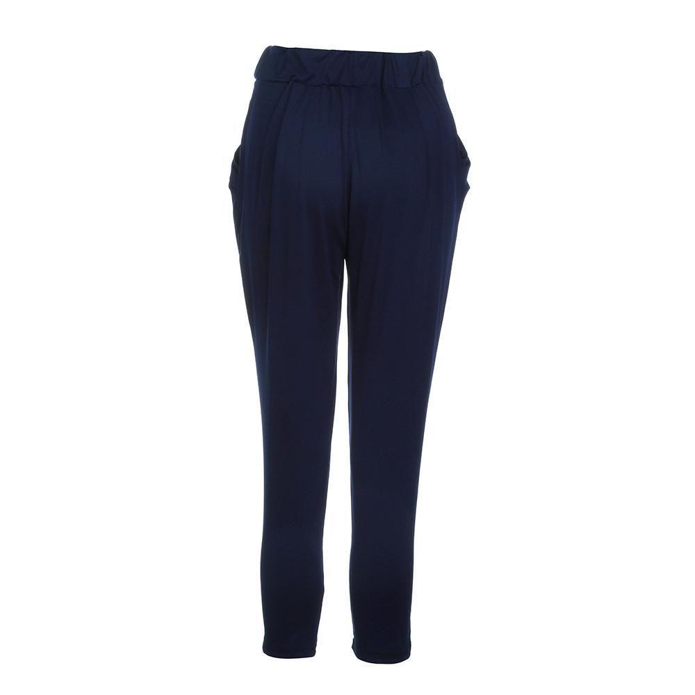 Size Womens Plus Fashion Elastic High Waist Long Harem Loose Pants Trousers