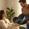 1PC Shape Memory Foam Orthopedic Cushion, Ergonomic Coccyx Cushion, Adjustable Seat Cushion Width, for The Office,car