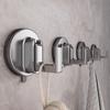 Reusable Suction Cup Hook Waterproof Wall Mount Hooks Punch-free Kitchen Bathroom Towel Robe Coat Clothes Hanger Hook Accessorie