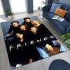 Classic Friends Central Perk Sign TV Rug for Bedroom Living Room Sofa Home Doormat Decor, Large Kids Play Non-slip Floor Mat