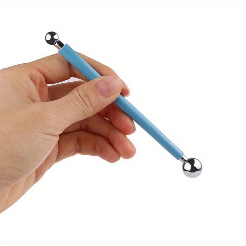 Für Prägemuster 4 Stück Punktbohrer Falzstift mit DIY Kugelschreiberwerkzeugen Spiral-Doppelkopf-Tonmodellierwerkzeugen