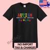 Autism Awareness Men's Black Size S-5XL