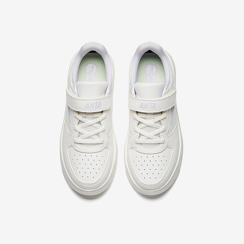 Anta Kids Trendy Fashion Comfortable Versatile Color Block Sports Casual Commuting School Lightweight Shock Absorption Low Top Kids Sneakers A22538088