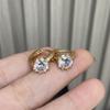 Douyin Popular Small Exquisite Flash Diamond Stud Earrings Niche Design Earrings Earrings Wholesale