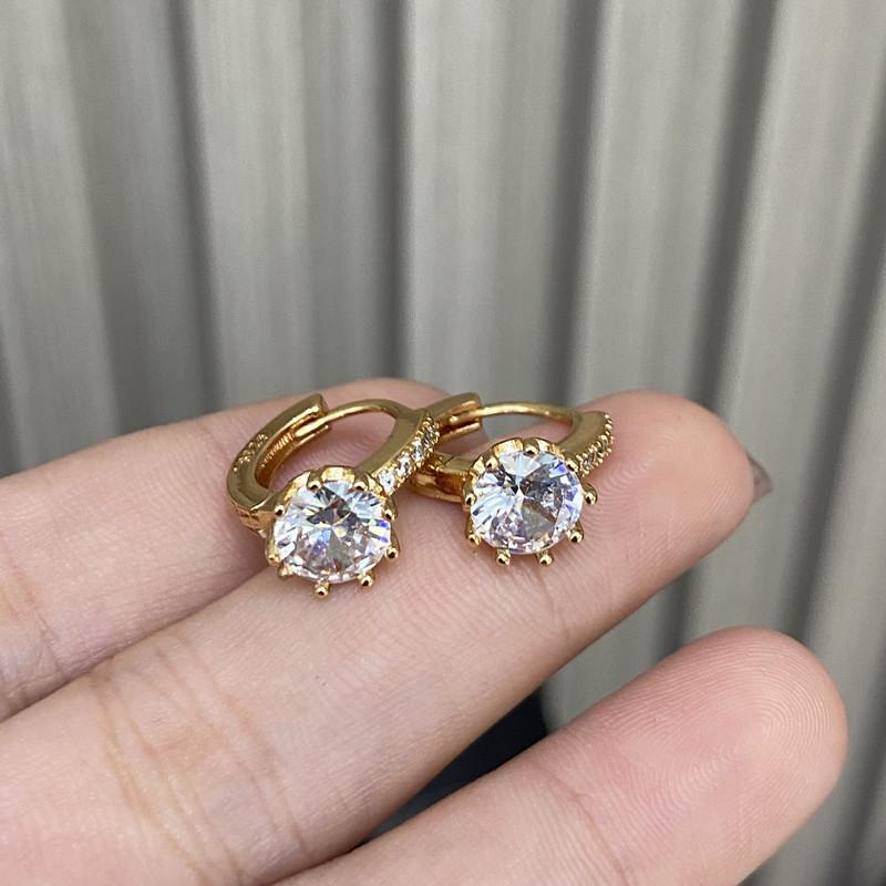 Популярные в Douyin маленькие изысканные серьги-гвоздики с блестящими бриллиантами, серьги с нишевым дизайном, серьги оптом