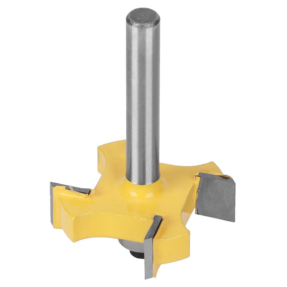 4 Blade Cemented Carbide Router Bit Milling Cutter Milling Tool Woodworking Accessories4 Blade T Slot Router Bit 6x3 8