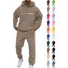 Unisex Zimní Tištěná - Podšitá Mikina a Tepláky Sada Volný Střih Sladěná Pár Tracksuit pro Volný Čas