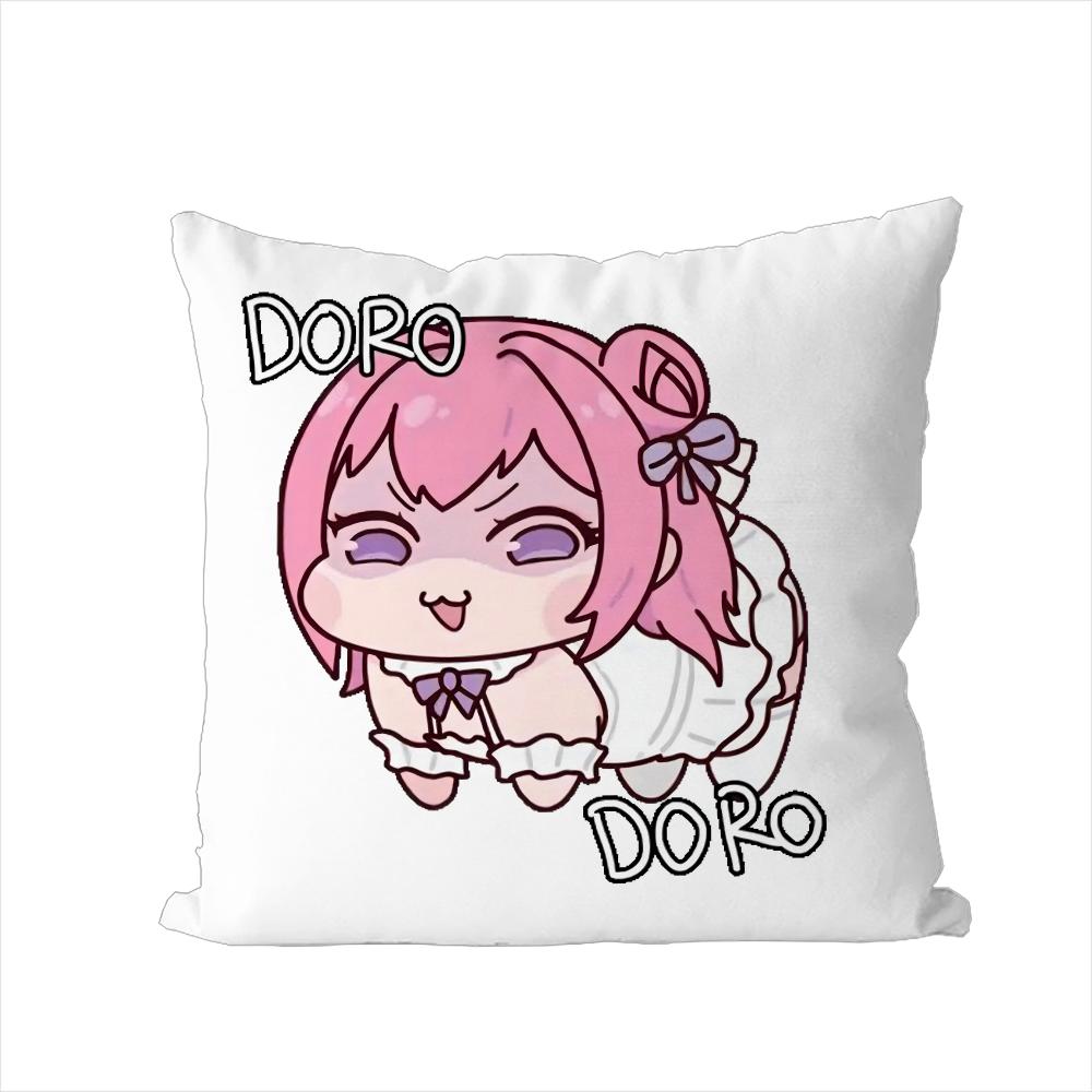 Cute DORO Pillow Case For Car Sofa Decorative Home Doublesided Print Plush Square Throw Pillow Cushion Cover