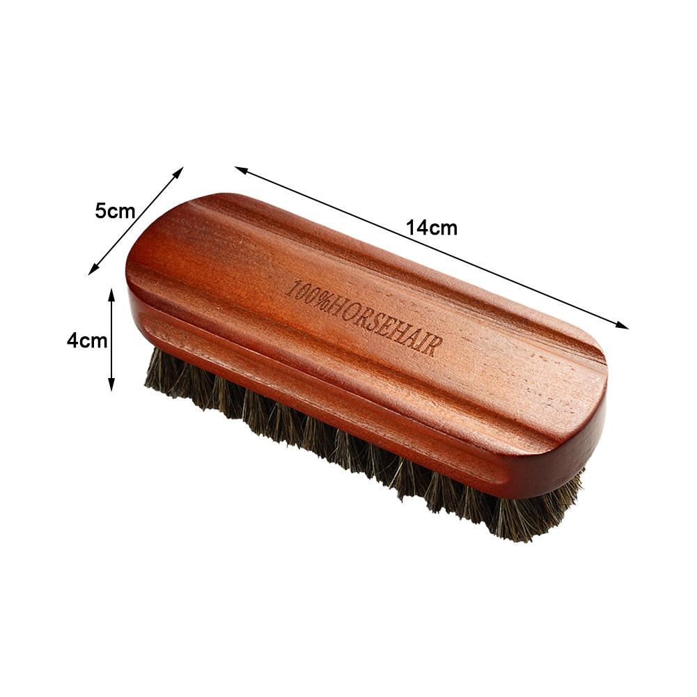 Soft Horsehair Leather Cleaning Brush Car Interior Detailing Tool For Polishing Brush Seat Handle Dashboard Washing Detaili