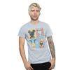 Disney Mens Mickey Mouse Four Backs T-Shirt