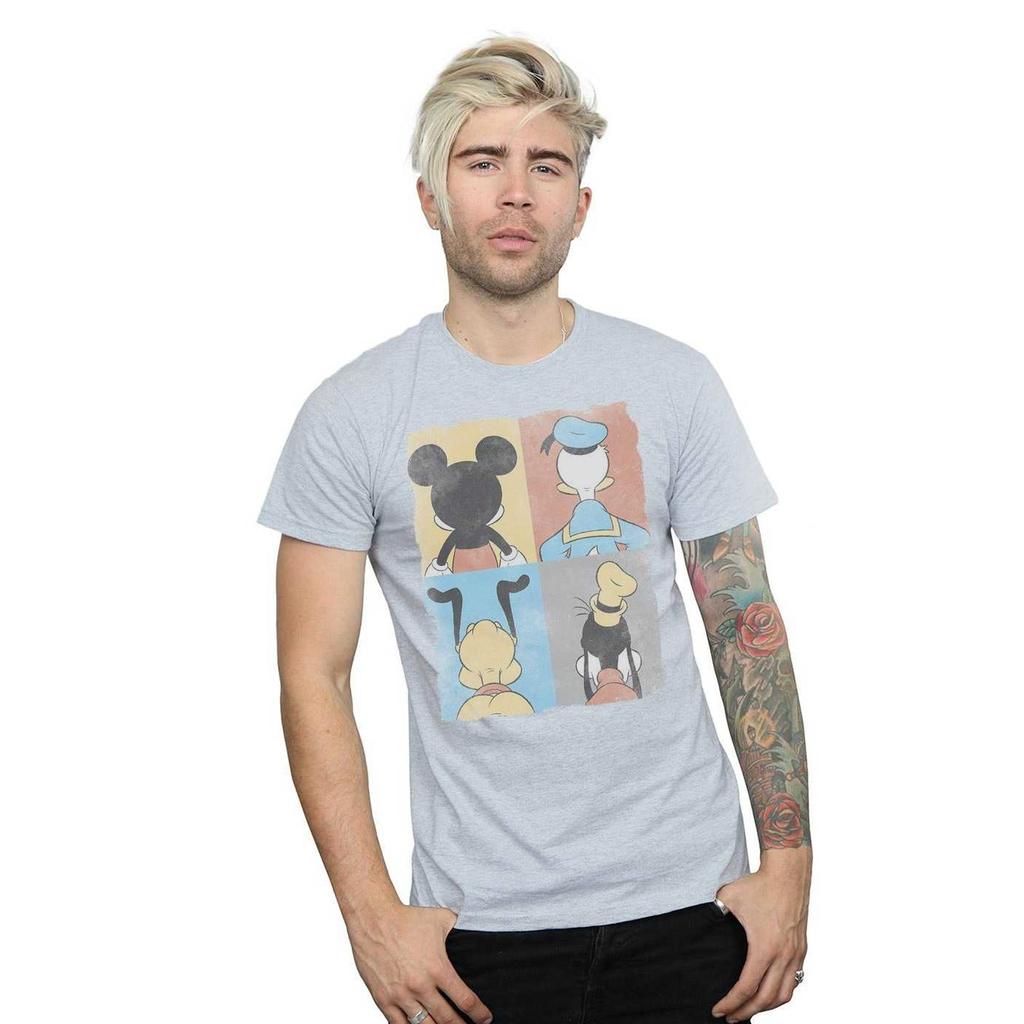 Disney Mens Mickey Mouse Four Backs T-Shirt