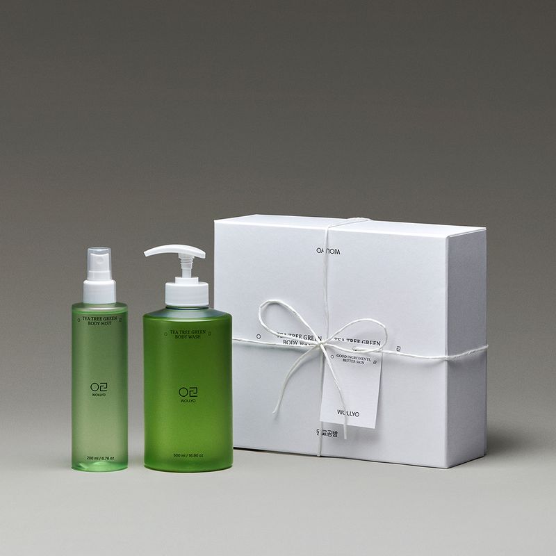Raw Material Workshop Tea Tree Green Body Care 2-Piece Gift Set (Body Wash + Body Mist)