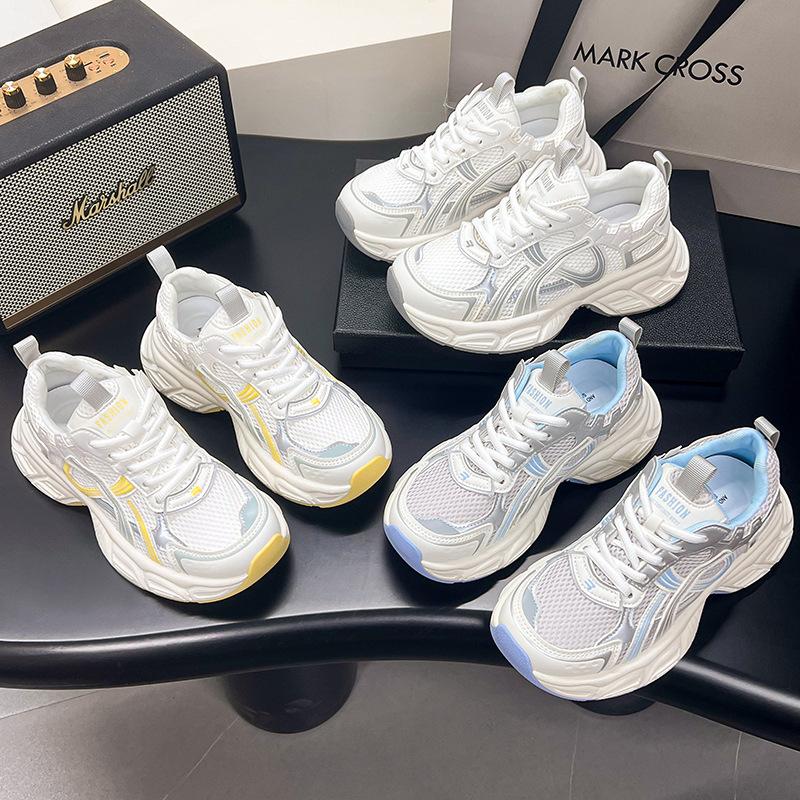 

Hollow women s new summer mesh versatile breathable single shoes thick sole lightweight sports lightweight casual shoes 40 синий