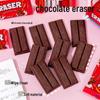 Chocolate-Shaped Cartoon Eraser - Cute, Fun, Low-Dust Stationery for Students