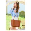Solid Color, Large Capacity Bag, Women's, New Style, Fashionable, Retro, Tote Bag, Versatile, Single Shoulder Mother Bag