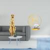 Cheetah Iron Sculpture Decorative Centerpiece Ornament for Office Home Desk Bookshelf Bedroom