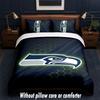 Seattle Seahawks Design Bed Bedding Set 1 Duvet Cover + 2 Pillowcases Soft Breathable Household Bed Linens