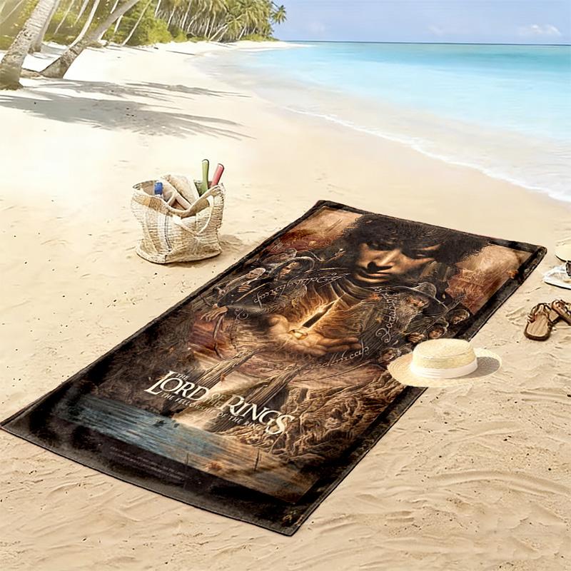 Light Darkness: Fellowship's Journey beach towel Portable for travel beach seaside swim Absorbent bath towel Fashion beach Comfort beach towel
