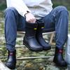 Water shoes fashion short tube rain shoes men's low tube work shoes low top non-slip shoes wear-resistant rubber shoes fishing shoes