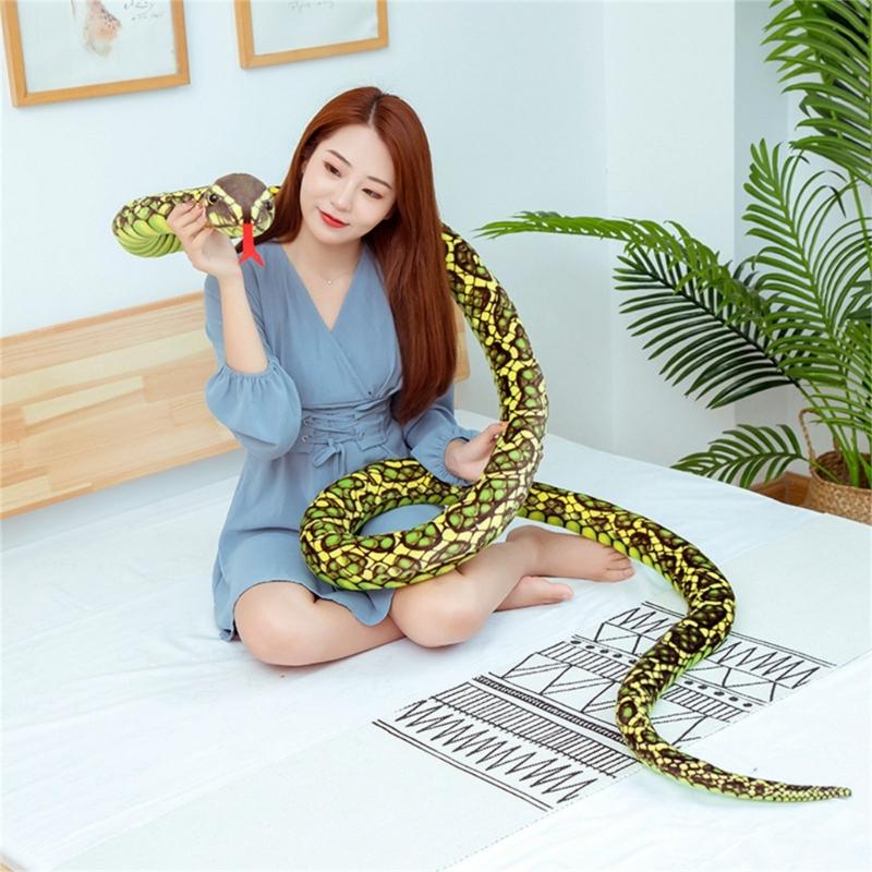 Oversized Snake Prank Toy Stuffed Animals Toy for Adult Halloween Stuffed Snake Figure Toy Prank for Kids