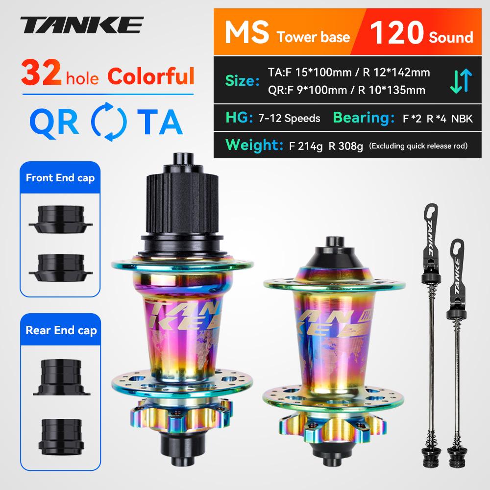 TANKE 120 Click Hub 6 Bearing MTB Hub Front Rear 28 32 36 Holes Disc Brake Mountain Bicycle Hubs 7 8 9 10 11 12 Speed Bike Parts