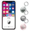 4/2/1 Pack AirTag Schlüsselanhänger Wasserdichte AirTag Halterung Hülle Kompatibel mit Apple AirTag Hülle für Hund Katze Halsband Tracker Schlüsselring