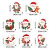 Cheerful Santa Face Brooch Alloy Christmas Pin For Clothing Decoration Secured Backing Design Sturdy Holiday Themed Accessory