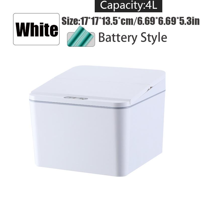 

Бесконтактный мини-контейнер для мусора, автоматический небольшой мусорный бак для офисного стола/тумбочки/кофейного бара/туалета в ванной