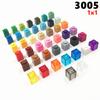 100pcs/lot MOC Parts 3005 Brick 1x1 Compatible Figures Bricks DIY Assmble Building Blocks Particle Kid Puzzle Brain Toys Gift
