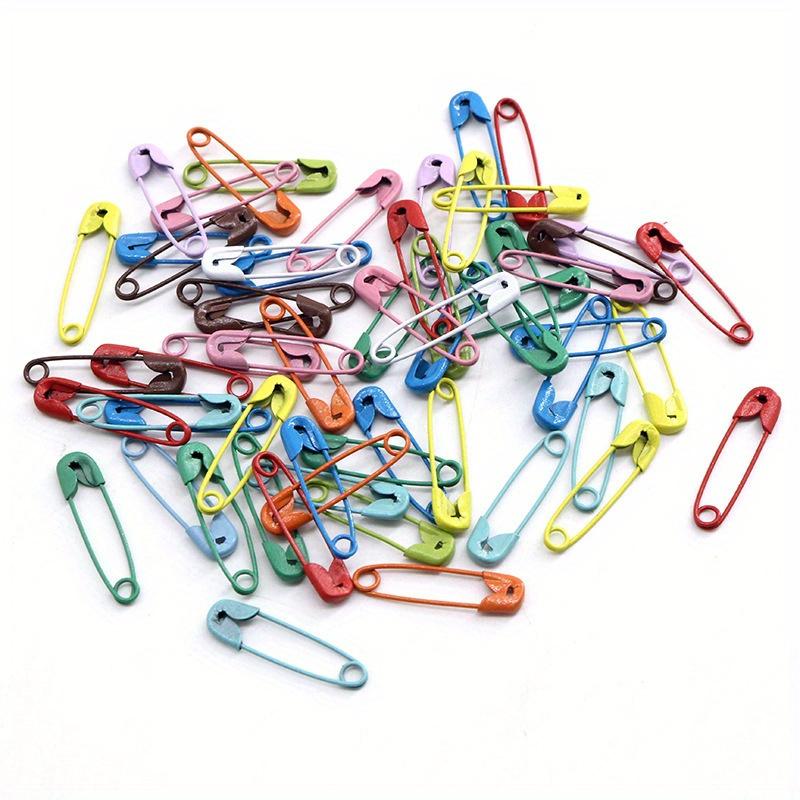 150pcs Vibrant Candy-Colored Safety Pins with Secure Clasp - Small Size for Crafting, Sewing, Apparel & Accessories