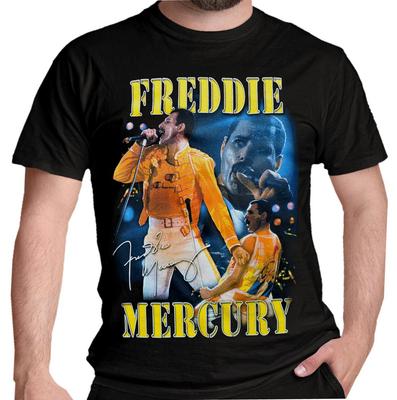 Freddie Mercury T-Shirt Live Hommage Queen Classic Rock T-Shirt Offiziell Neu