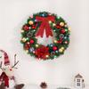 30/40/50CM Lighted Christmas Wreath Door Hanging - Festive Decorations for International Trade