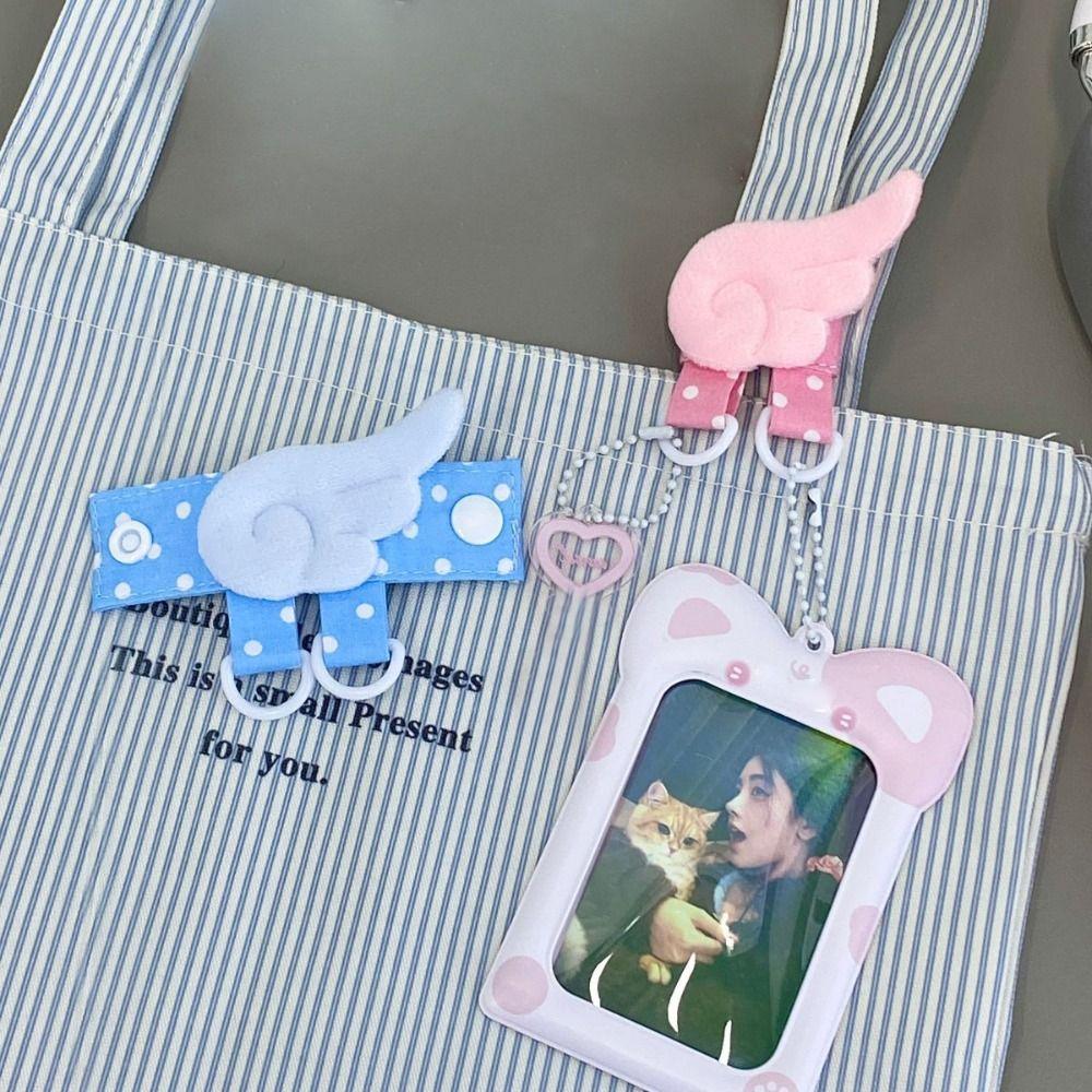 High Quality Display Buckle Bag Hanging Buckle Cute Cartoon Handmade Display Buckle Wing Pattern DIY Keychain