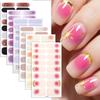 Gradient Glitter French Manicure Film Nail Stickers 3D Hot-selling Nail Stickers