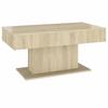 Coffee Table Sonoma Oak 96x50x45 cm Wood Based Material