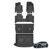 LUCKEASY Left Drive for ZEEKR X 5Seater 2023-2026 TPE Car All-Weather Floor Mats Foot Trunk Pad Cargo Liner Accessories Black