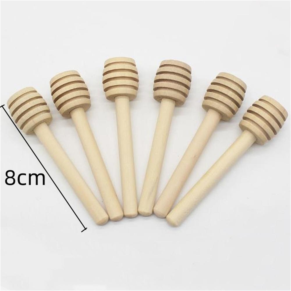 

100pcs Wood Honey Dipper Stick Server for Honey Jar Dispense Drizzle Honey