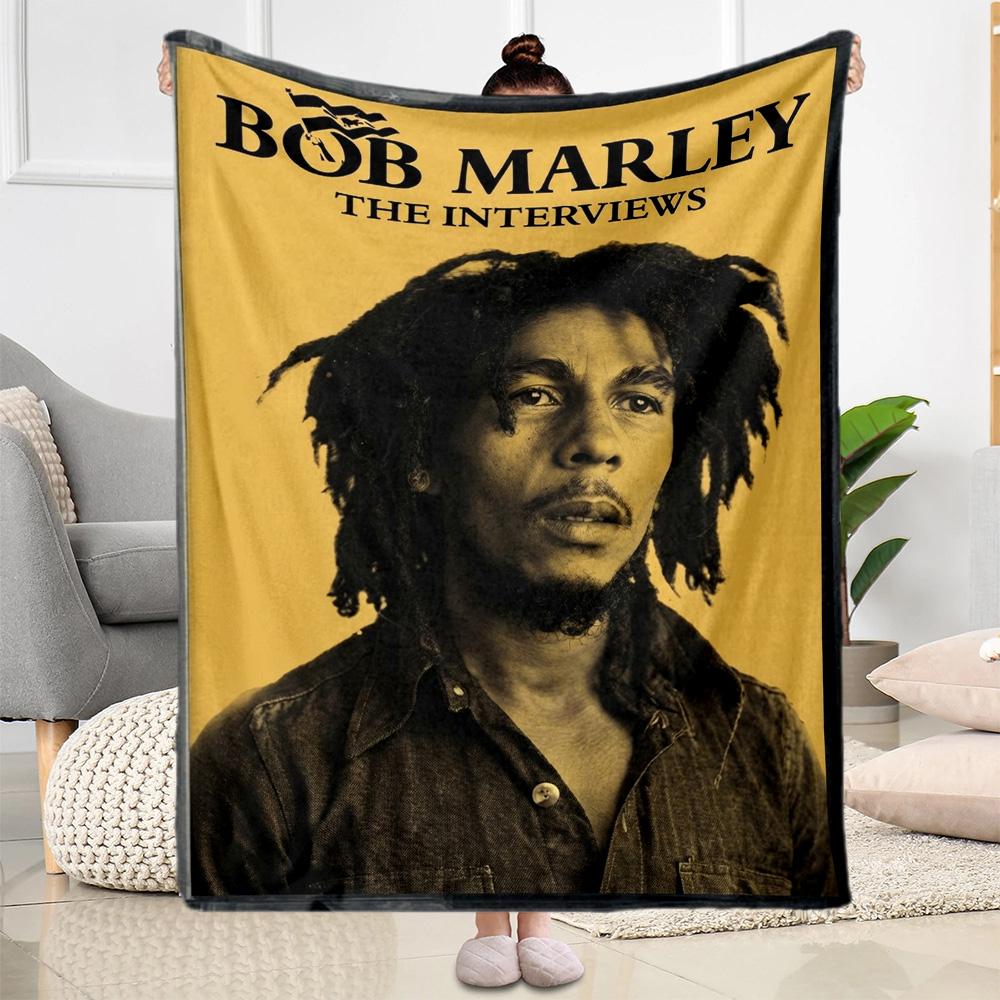 Bob Marley Reggae Legend One Love Blanket Soft Warm Cozy Suitable For Bed Sofa Chair For All Seasons Digital Print Perfect Gift For Relatives And Frie