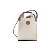 Blake Large Capacity Logo Canvas And Leather Bucket Bag Women Bags Red White 86843-258