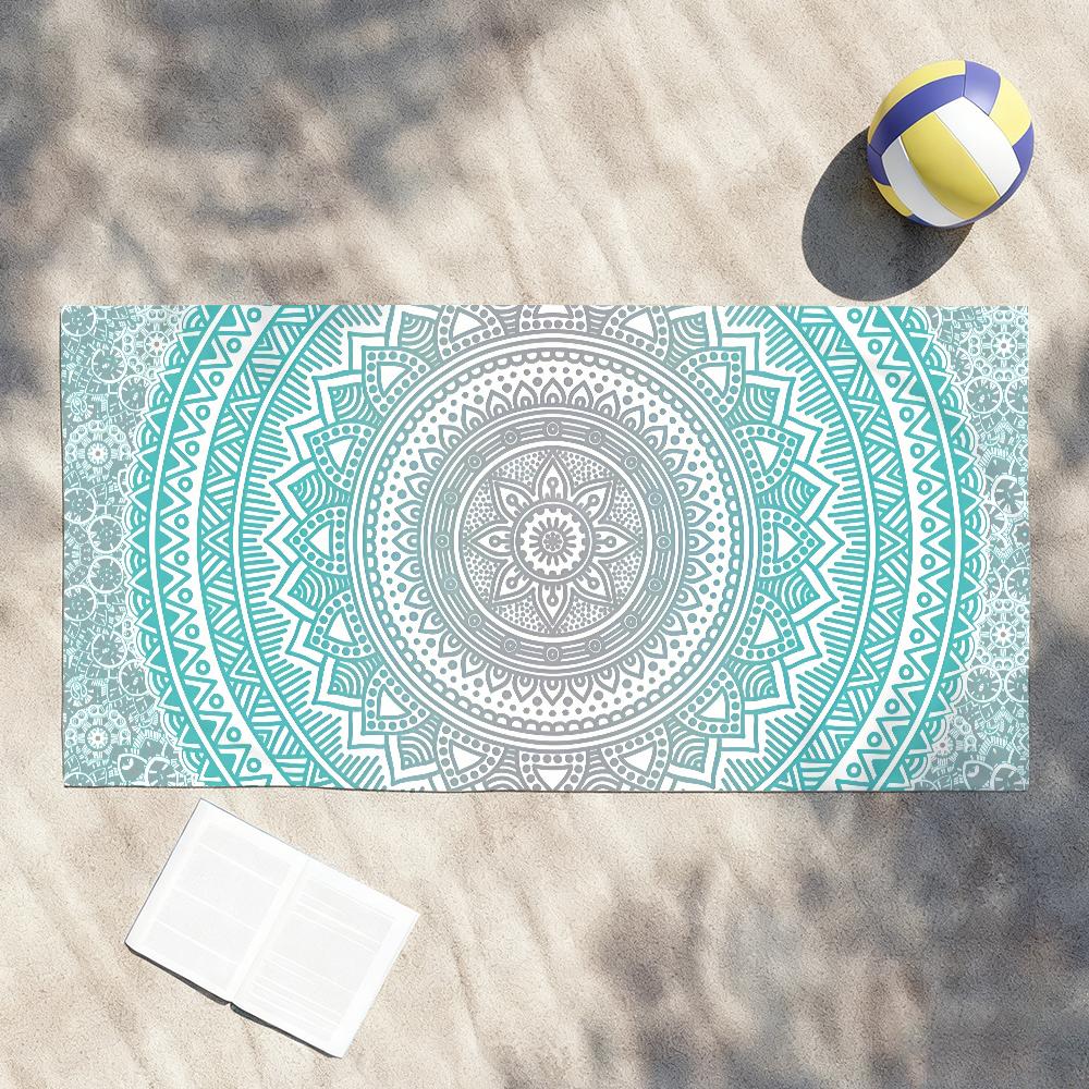 

Mandala Bohemian Art Towel Shower Sauna Travel Spa Quick Dry Gym Accessories Soft Large Beach Towels W40*H60(CM)