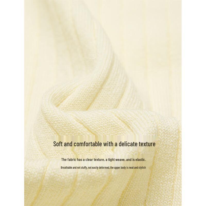 INMAN Women's Color Block Polo Collar Short Sleeve Knit Top