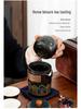 Portable Ceramic Gongfu Travel Tea Set - Quick-Brew Teapot with Ancient Charm