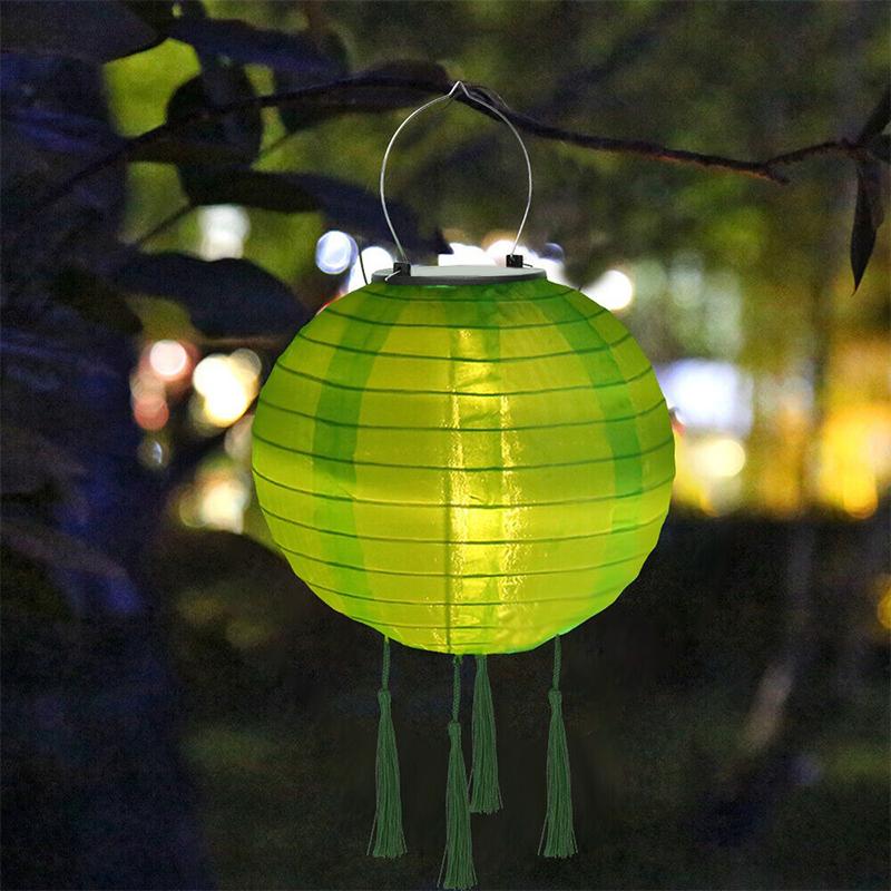 12 Inch Waterproof Solar Powered Lanterns Chinese Lantern Led Lamp Outdoor Decoration Balls Light Solar Lantern Party Decoration