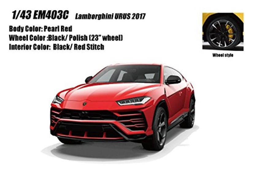 

EIDOLON Lamborghini Urus 2017 Pearl Red Finished Product 1/43