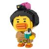Loz Cartoon Milk Tea Yellow B Duck Particle Building Blocks Travel Duck Mini Micro Bricks Assembly Model Toys for Kid Christmas Gift