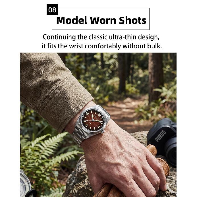 ADDIESDIVE Men’s Waterproof Quartz Watch AD2544 316L Stainless Steel C3 Retro Luminous Sapphire Fashion 37MM Wristwatch For Men